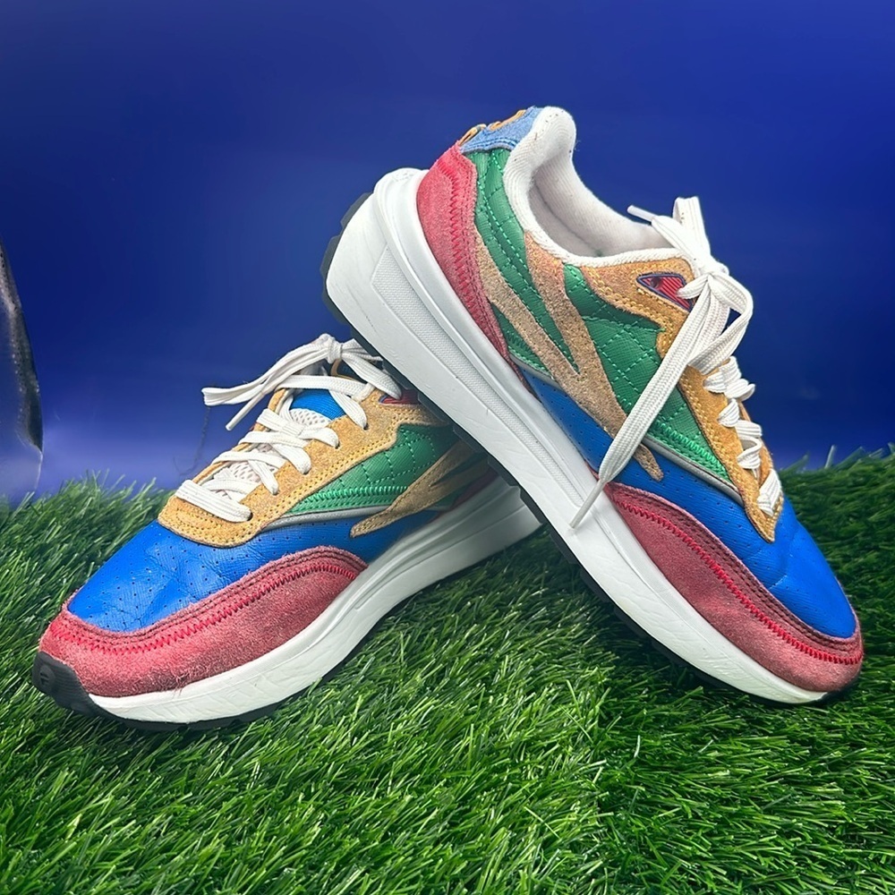 Fila Renno Athletic Shoe Atomic Blue Fiery Red Multicolor Womens Size 7